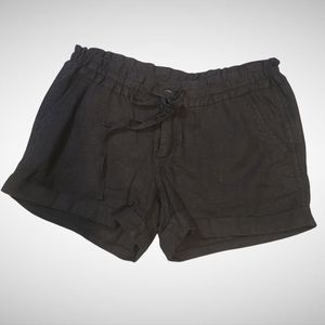 Old navy Linen tie shorts black 0